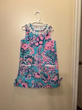Lilly Pulitzer Kids Jungle Sunrise Classic Shift Dress Size 6